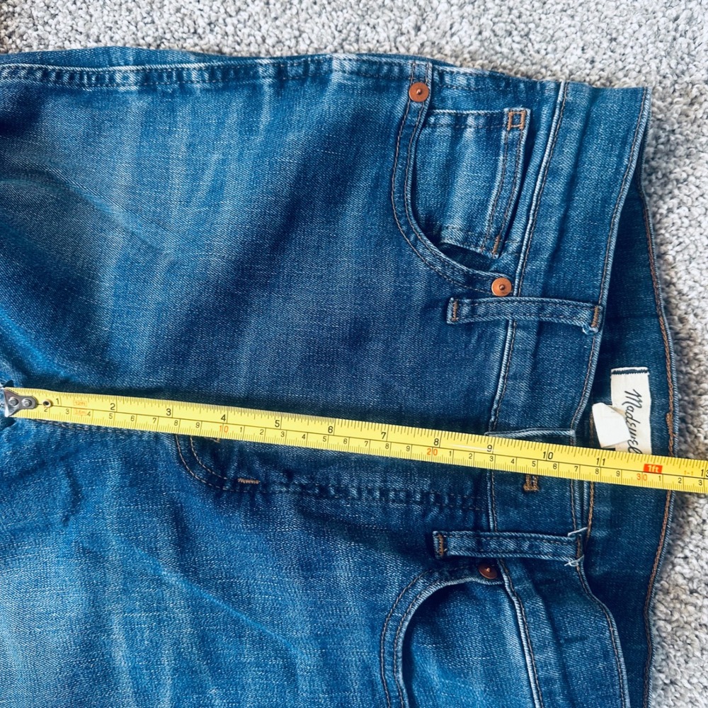 Madewell 10" High-Rise Skinny Jeans Women 26 Dark Wash Frayed Denim Slim Fit - Picture 8 of 9